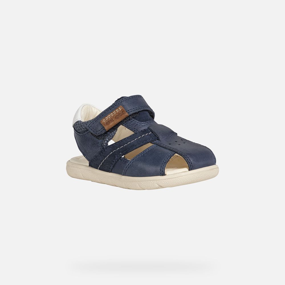 Sandalias Geox Bebe Azul Marinho - Alul Boy - CKMTU1759